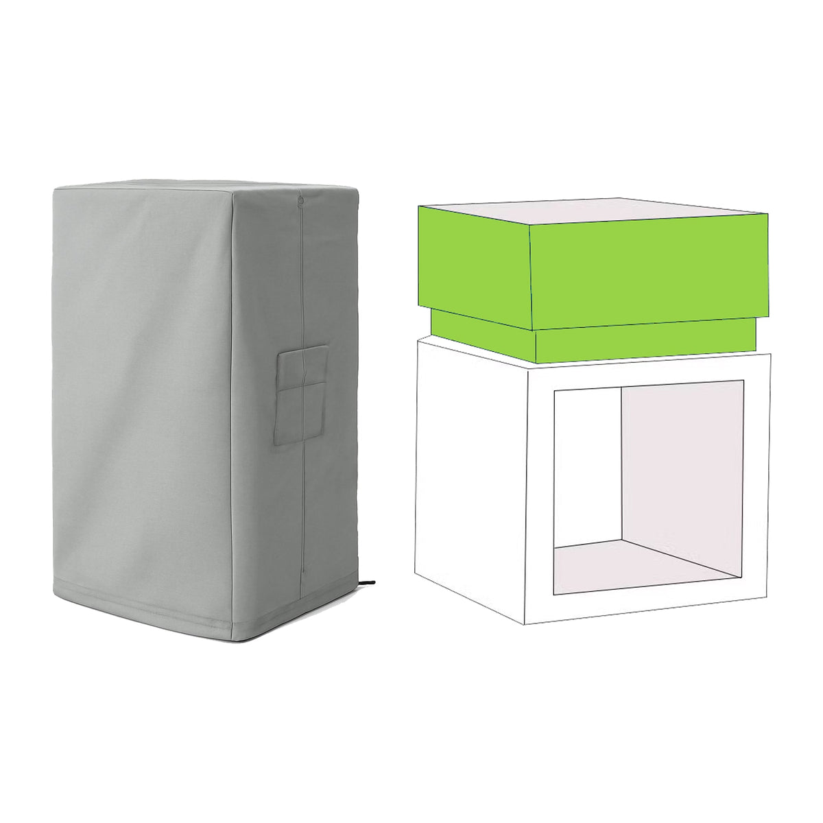 Custom Square Chiminea Covers