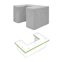 Custom U Shape Bar Island Cover - custom fit protective cover