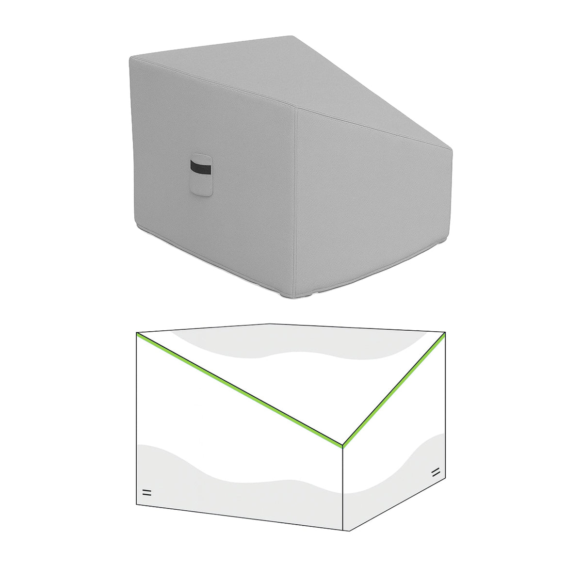 Custom Slanted Square Covers - custom fit protective cover