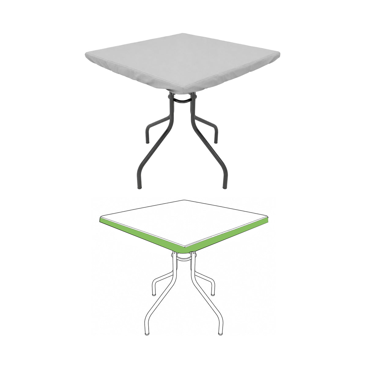 Custom Square Table Top Covers