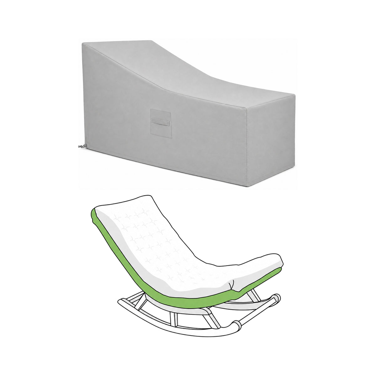 Custom Rocking Chair Cover - Style 11