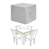 Custom Square/Rectangle Dining Table Chair Set Cover - Style 4 - custom fit protective cover