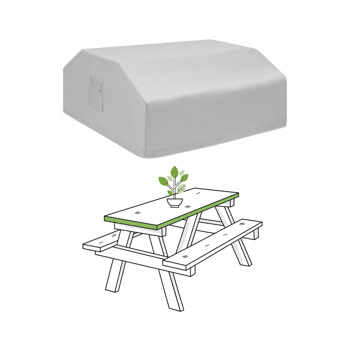 Custom Picnic Table Cover - Style 1