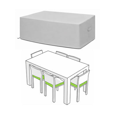 Custom Square / Rectangle Dining Table Chair Set Cover – Style 3