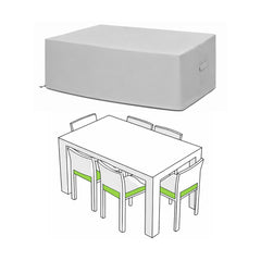 Custom Square / Rectangle Dining Table Chair Set Cover – Style 3