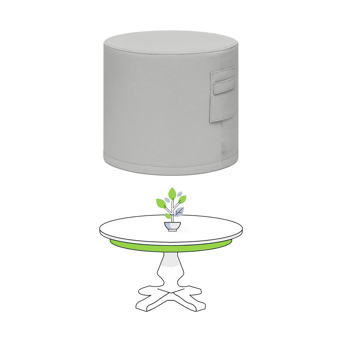 Custom Round Poker Table Cover