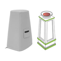 Custom Fire Column Cover - Style 7 - custom fit protective cover