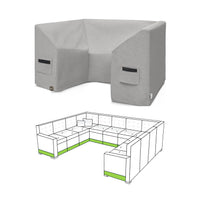 Custom U shaped Couch Covers - Style 3 - custom fit protective cover