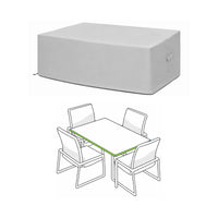 Custom Square/Rectangle Dining Table Chair Set Cover - Style 2 - custom fit protective cover