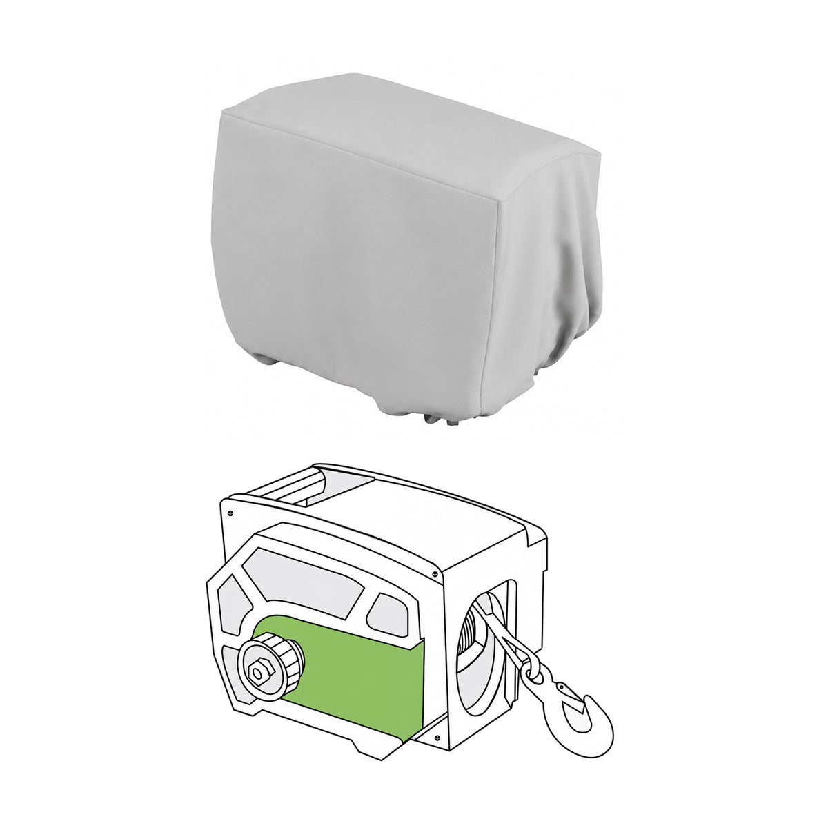 Custom Master Lock Portable Electric Winch Cover