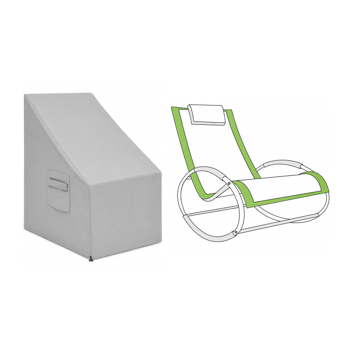 Custom Rocking Chair Cover - Style 4