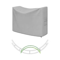 Custom Crescent Firewood Rack Cover - custom fit protective cover