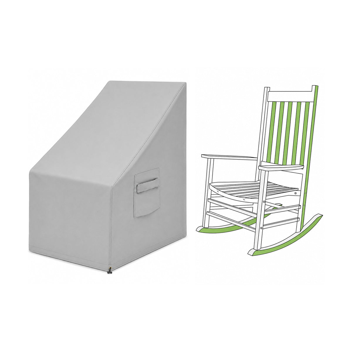 Custom Rocking Chair Cover - Style 2