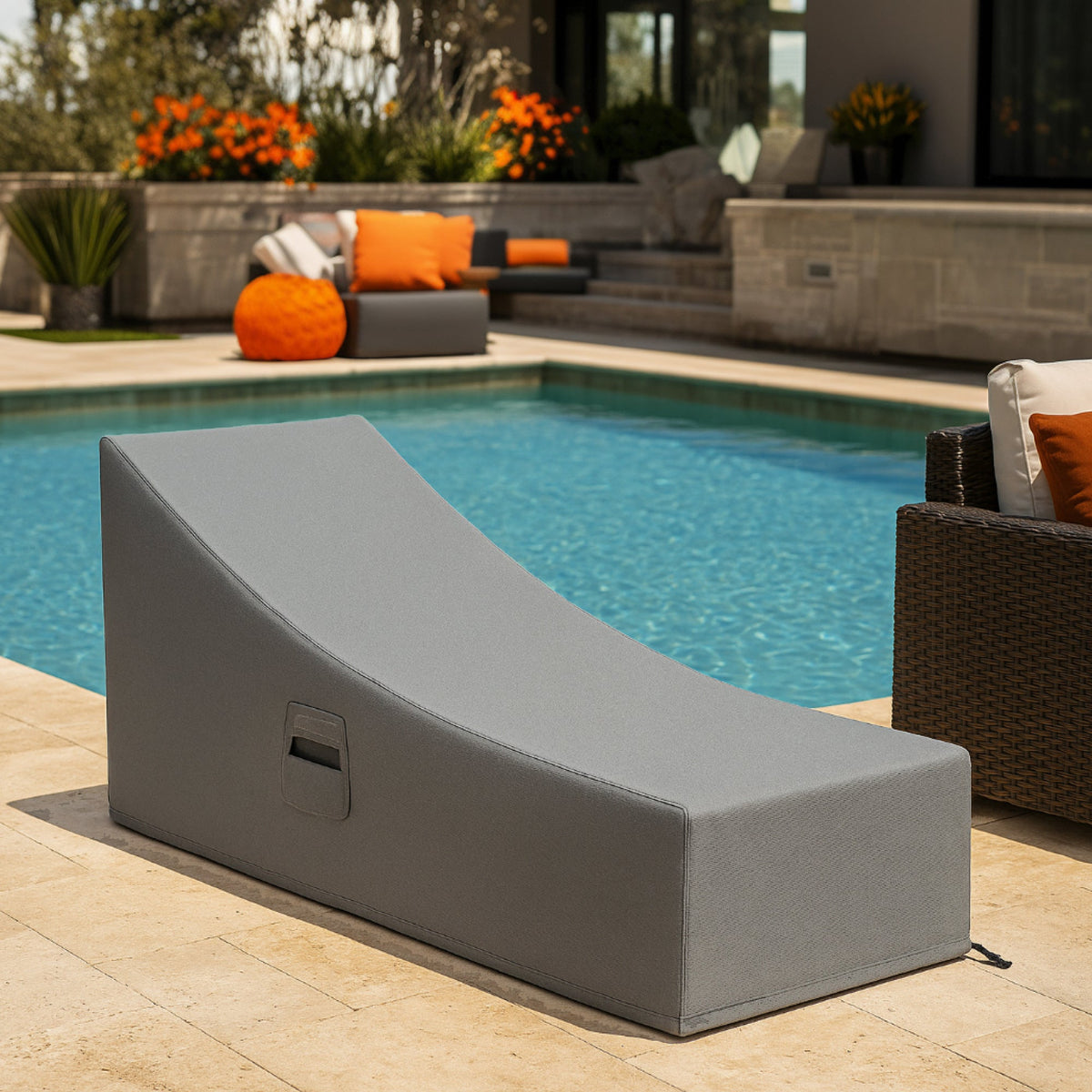 Custom Classic Chaise Lounge Cover - detail view - view 6
