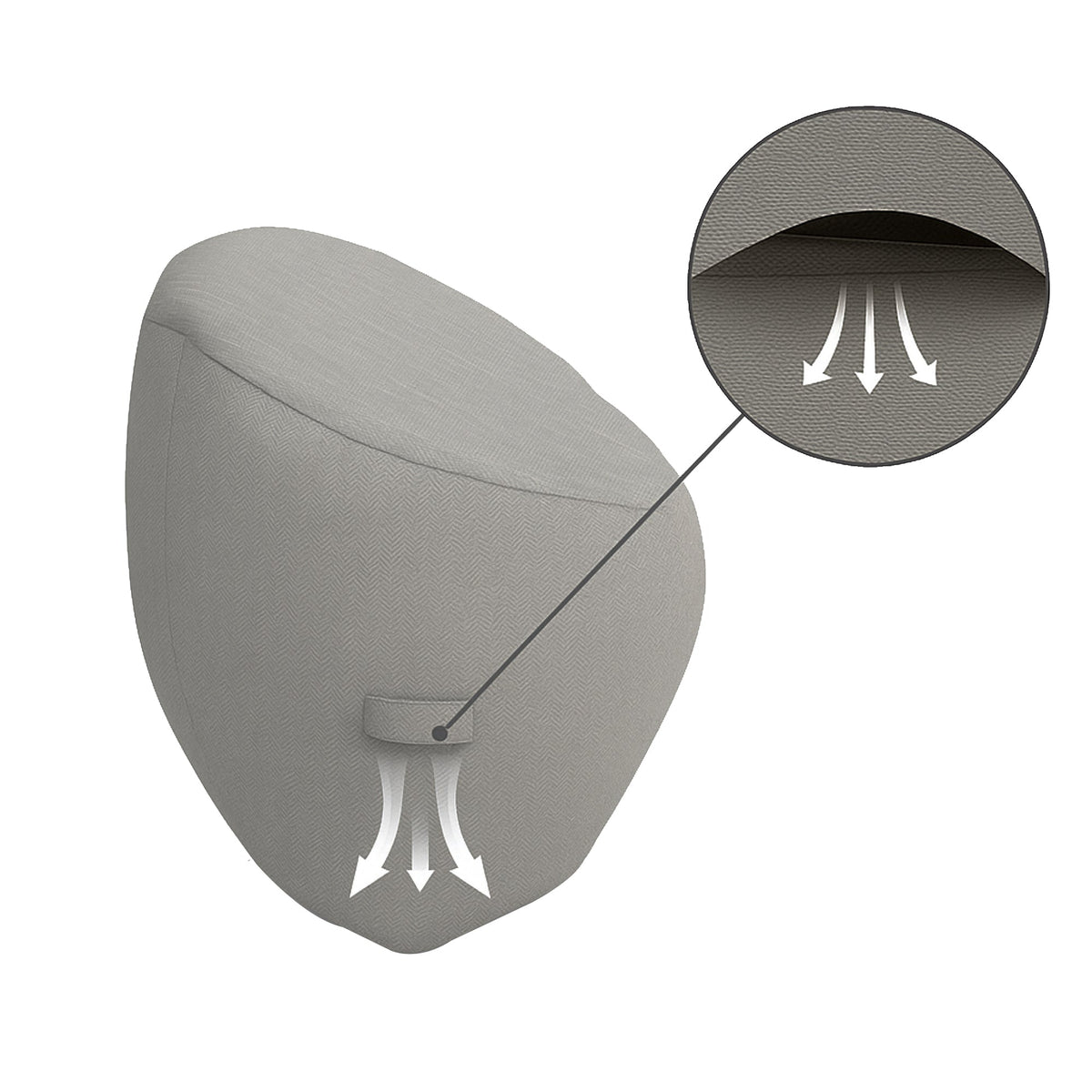 Custom Modern Pod Chair Cover - front view - view 4