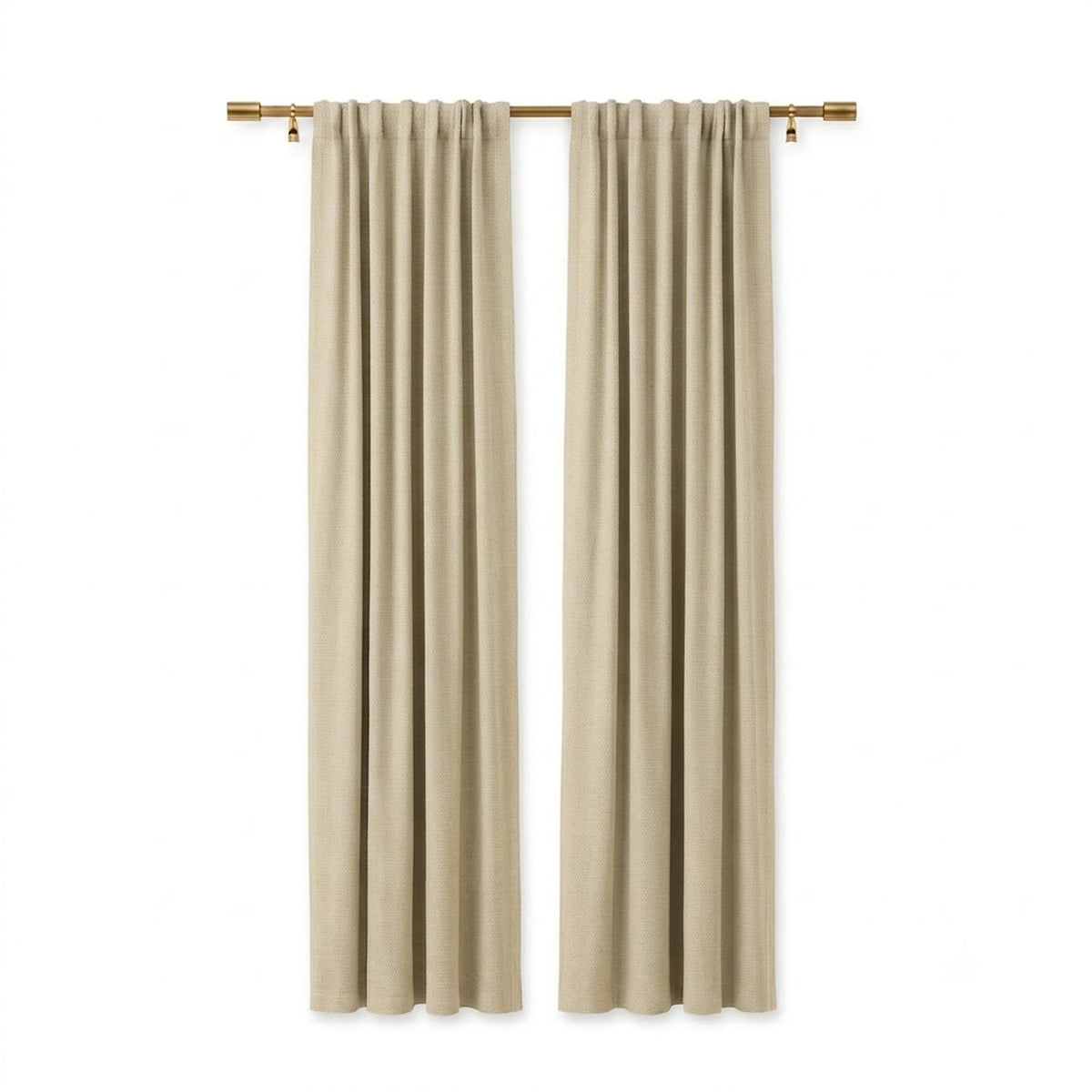 Sunbrella Canvas Antique Beige Curtain