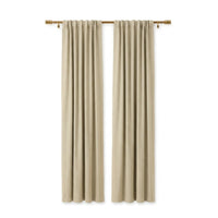 Sunbrella Canvas Antique Beige Curtain