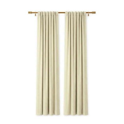 Sunbrella Canvas Birds Eye Curtain - alternate view