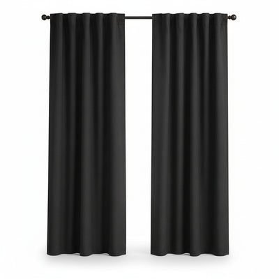 Sunbrella Canvas Black Curtain - alternate view