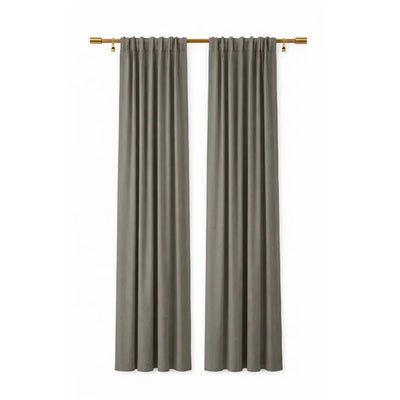 Sunbrella Canvas Charcoal Curtain - alternate view