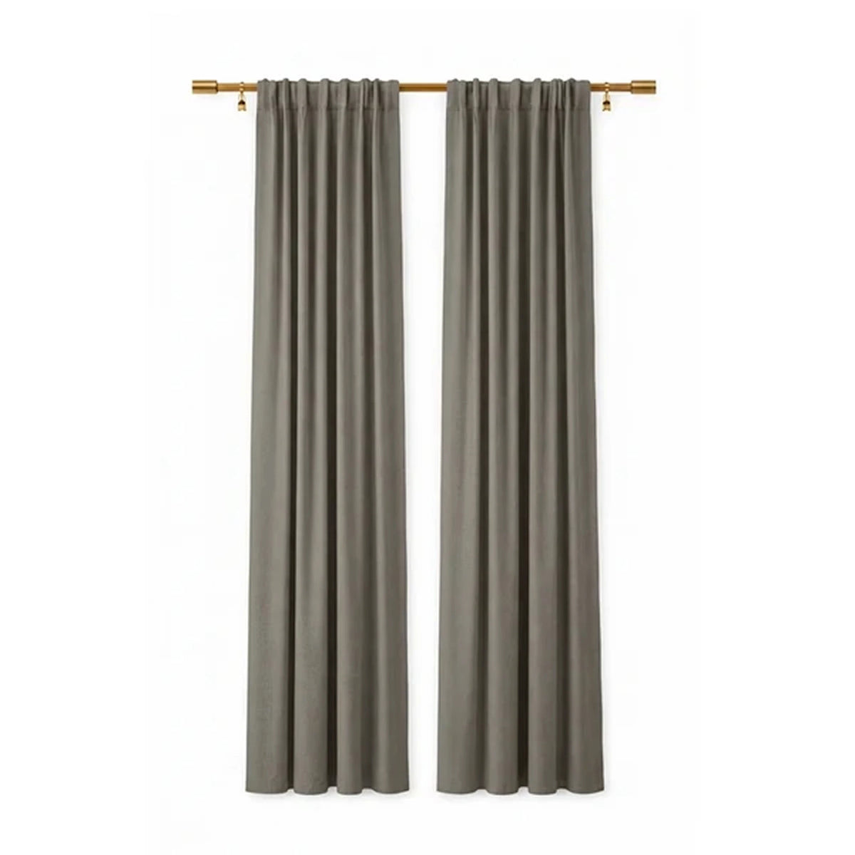 Sunbrella Canvas Charcoal Curtain