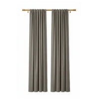 Sunbrella Canvas Charcoal Curtain