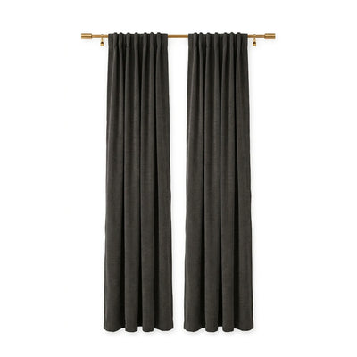 Sunbrella Canvas Coal Curtain - alternate view