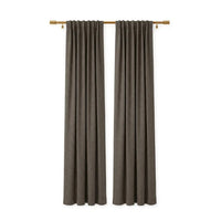 Sunbrella Canvas Dark Smoke Curtain
