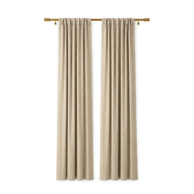 Sunbrella Canvas Flax Curtain - alternate view