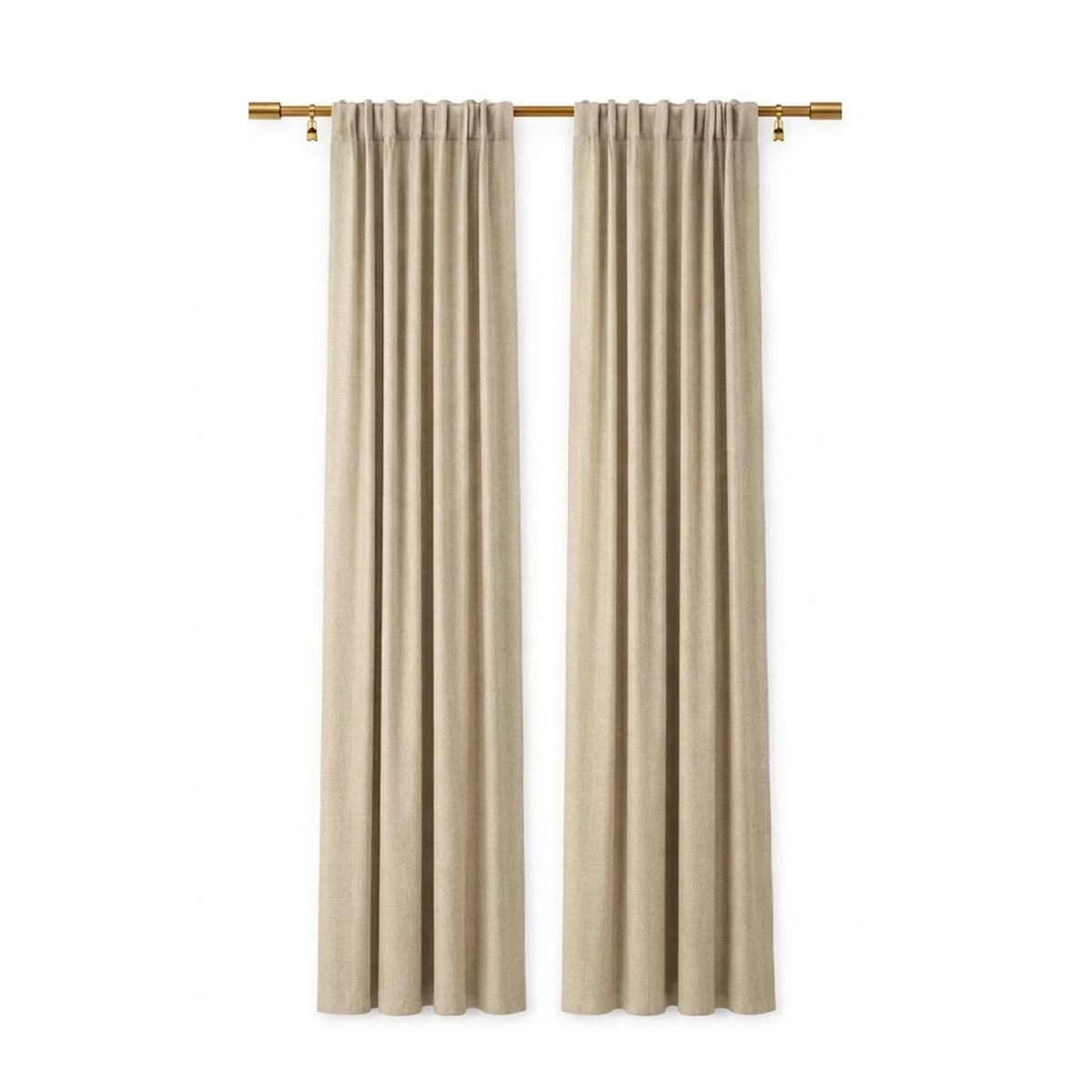 Sunbrella Canvas Flax Curtain