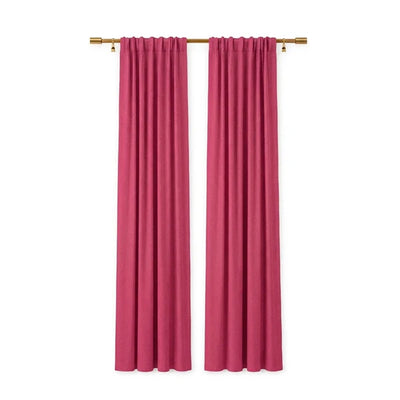 Sunbrella Canvas Hot Pink Curtain - alternate view
