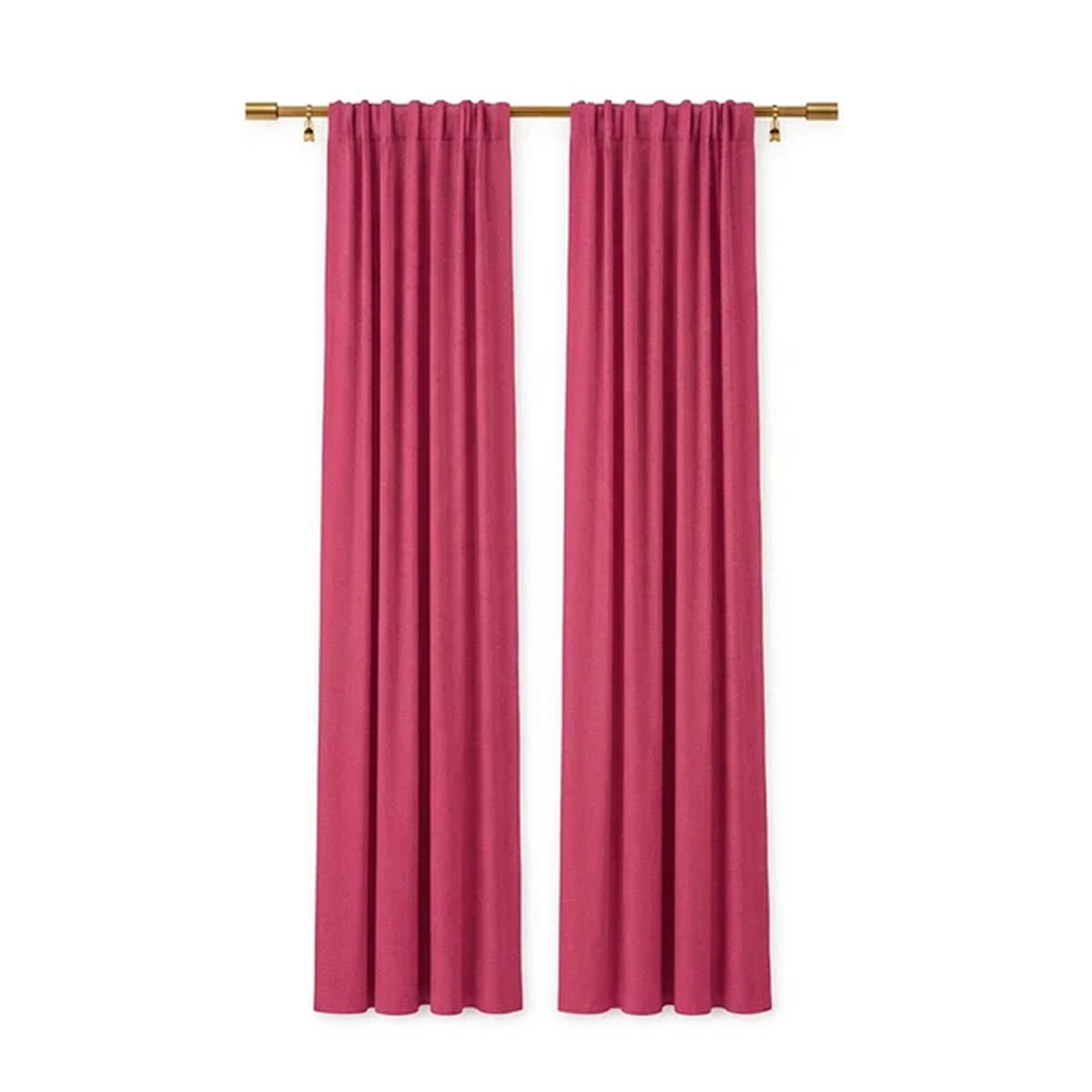 Sunbrella Canvas Hot Pink Curtain