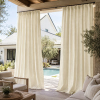 Sunbrella Canvas Lin Curtain