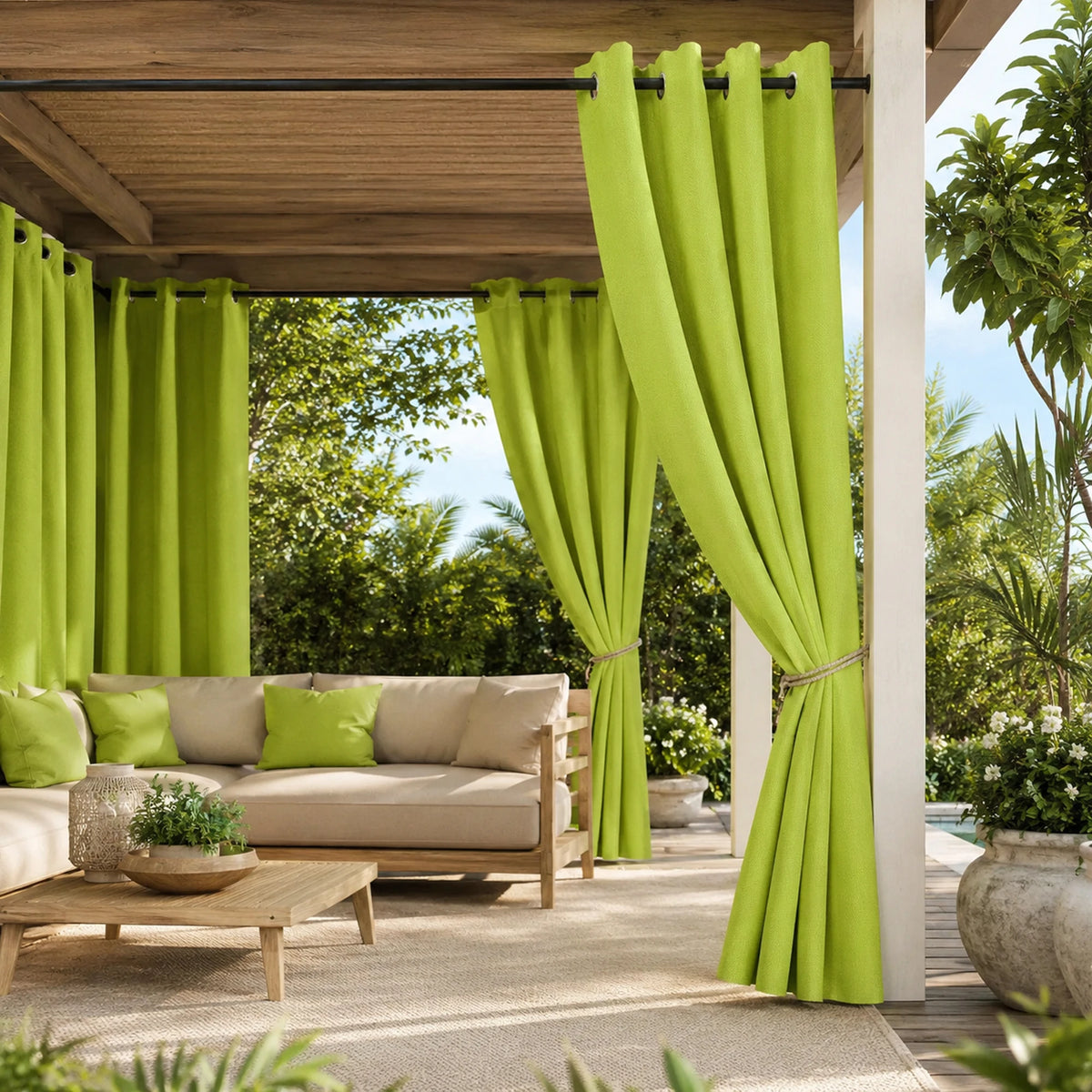 Sunbrella Canvas Macaw Curtain