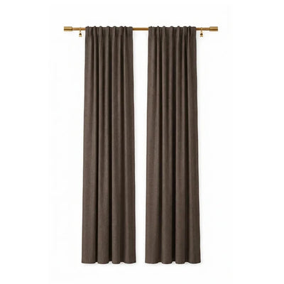 Sunbrella Canvas Mink Brown Curtain - alternate view