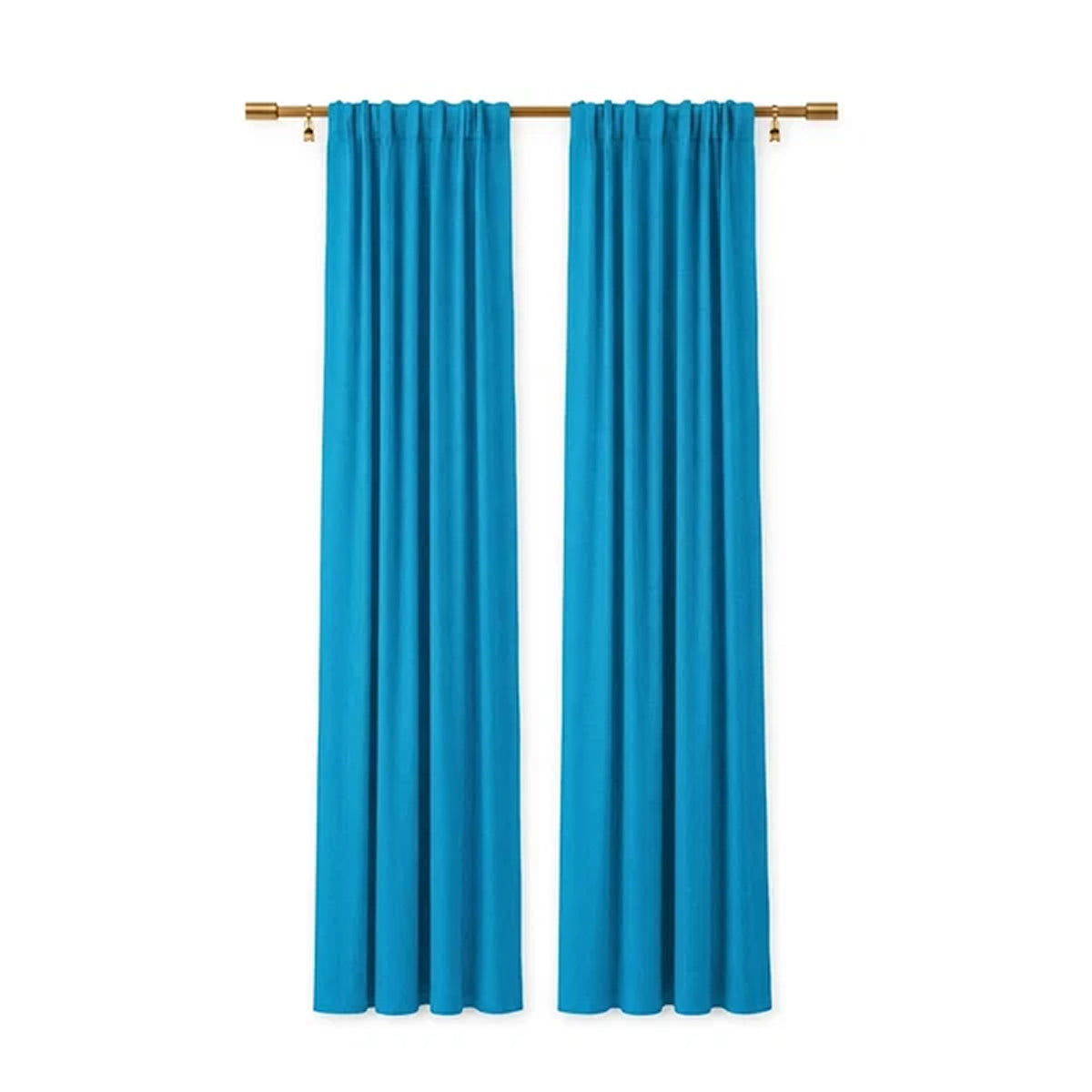 Sunbrella Canvas Pacific Blue Curtain