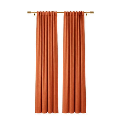 Sunbrella Canvas Pumpkin Curtain - alternate view