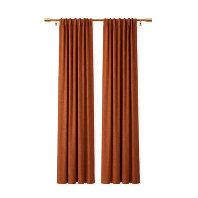 Sunbrella Canvas Rust Curtain - alternate view