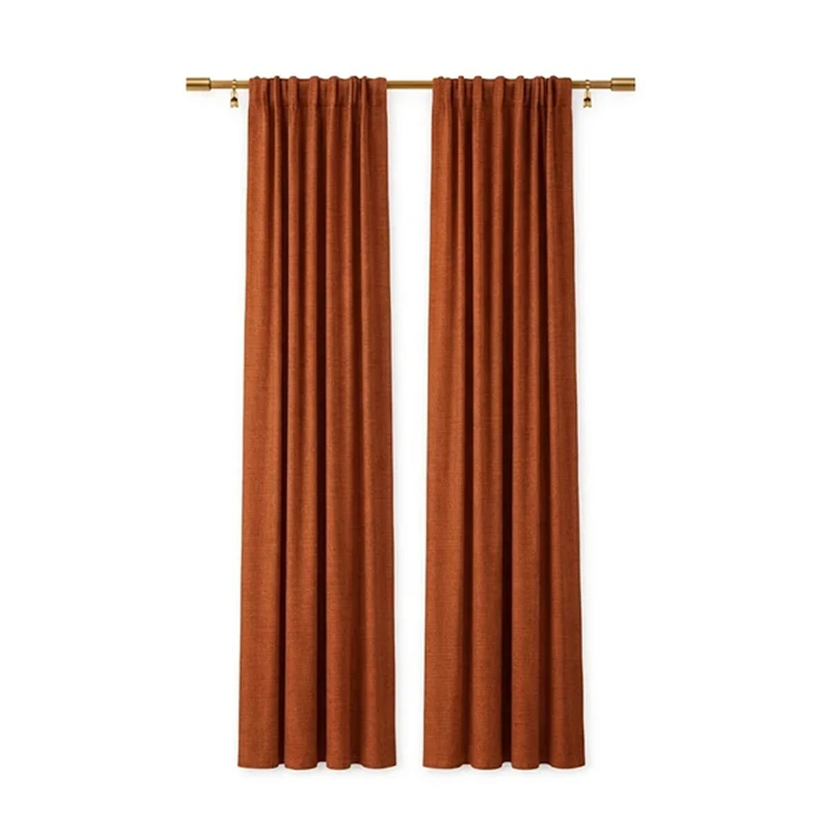 Sunbrella Canvas Rust Curtain