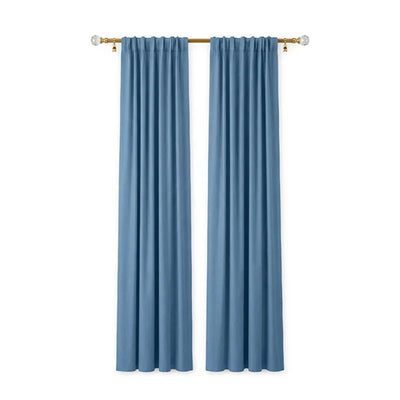 Sunbrella Canvas Sapphire Blue Curtain - alternate view