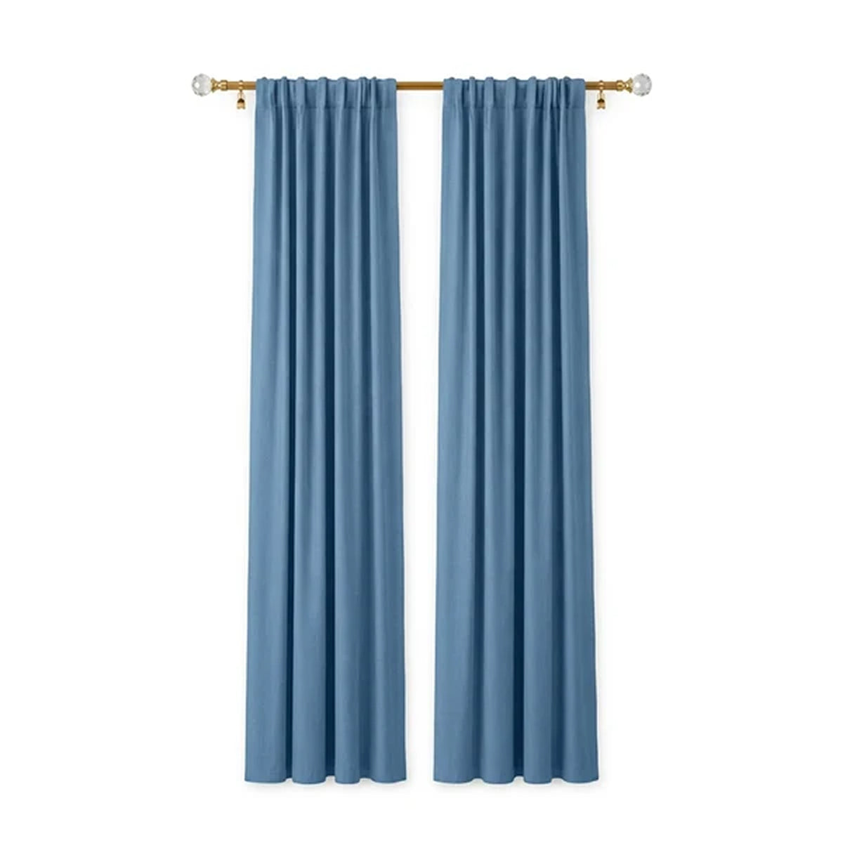 Sunbrella Canvas Sapphire Blue Curtain