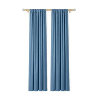 Sunbrella Canvas Sapphire Blue Curtain