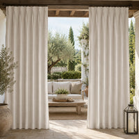 Sunbrella Canvas Silver Grey Curtain