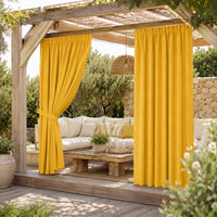 Sunbrella Canvas Sunflower Yellow Curtain