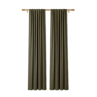 Sunbrella Canvas Taupe Curtain - alternate view
