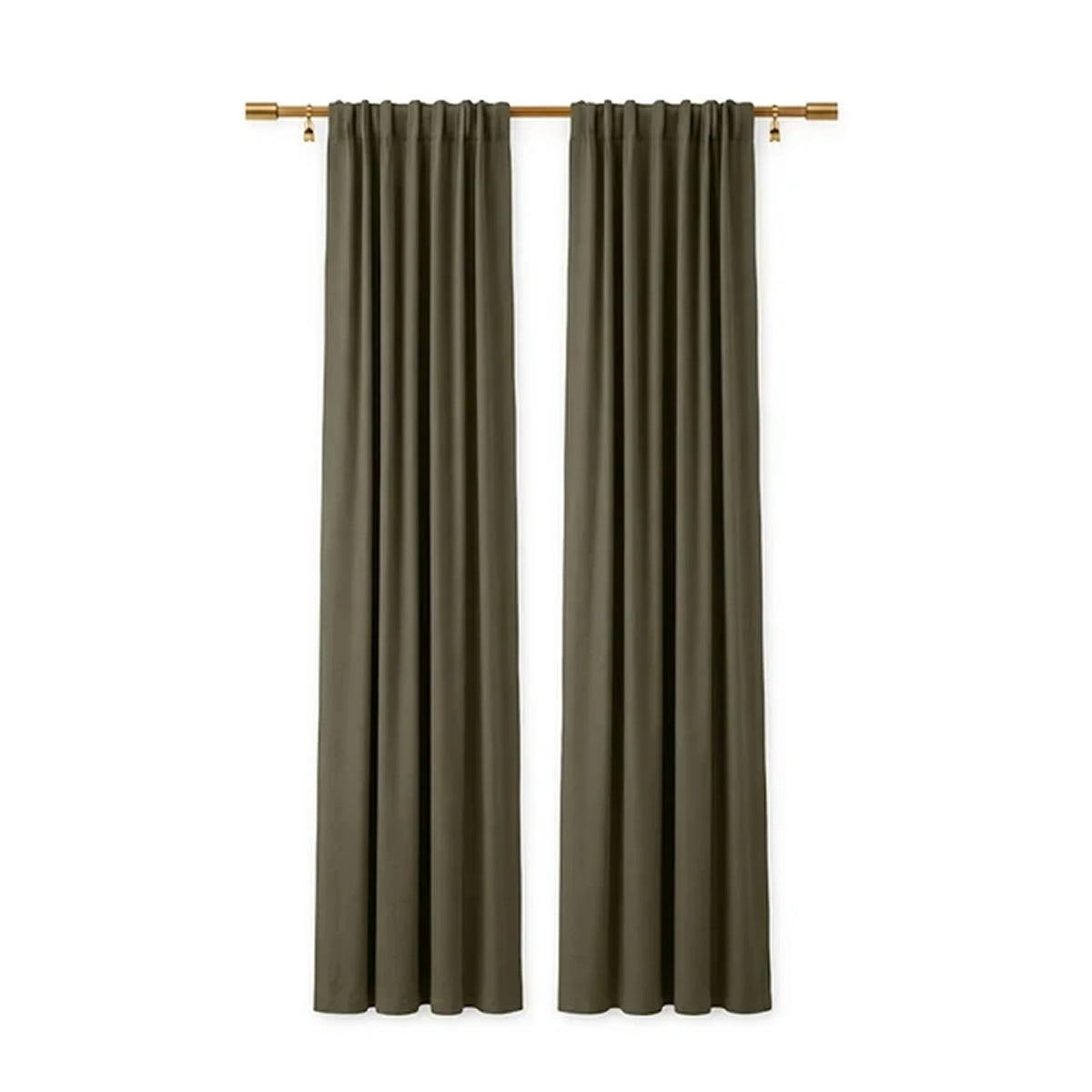 Sunbrella Canvas Taupe Curtain