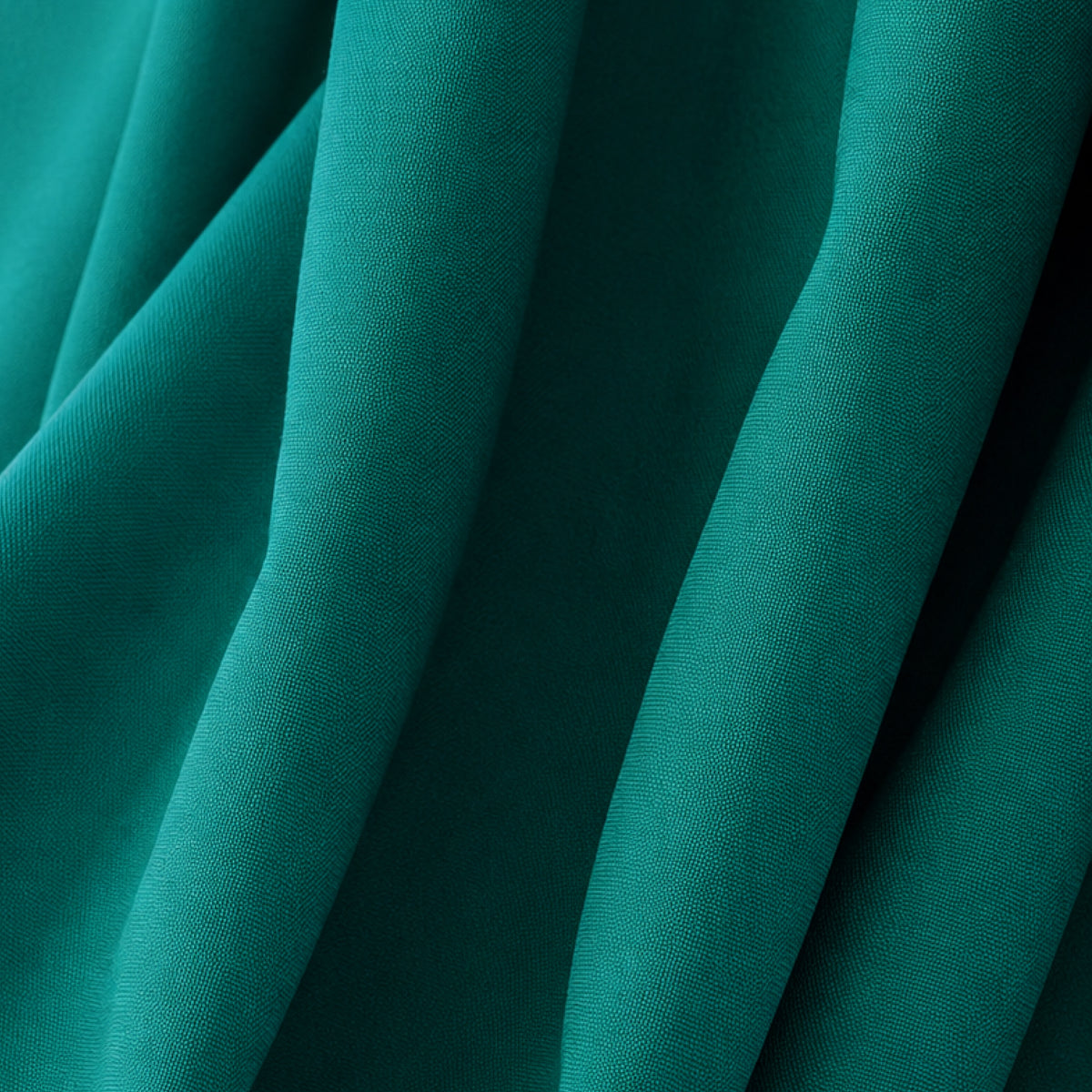 Sunbrella Canvas Teal Curtain