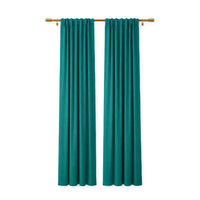 Sunbrella Canvas Teal Curtain