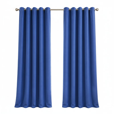 Sunbrella Canvas True Blue Curtain - alternate view