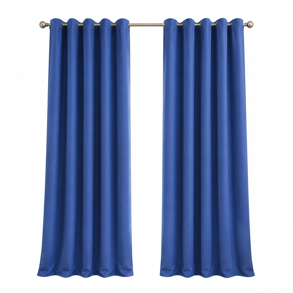 Sunbrella Canvas True Blue Curtain